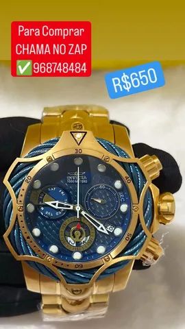 Relógio Invicta Modelo Venom Linha Reserve C/ Detalhes Azuis - Foto 2