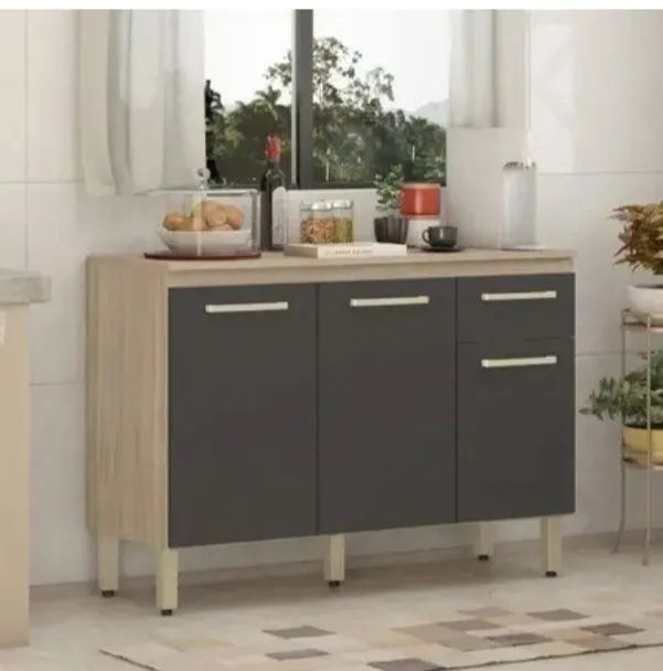 Super Oferta de Balcão 3 portas Com gaveta Com Frete Grátis!!