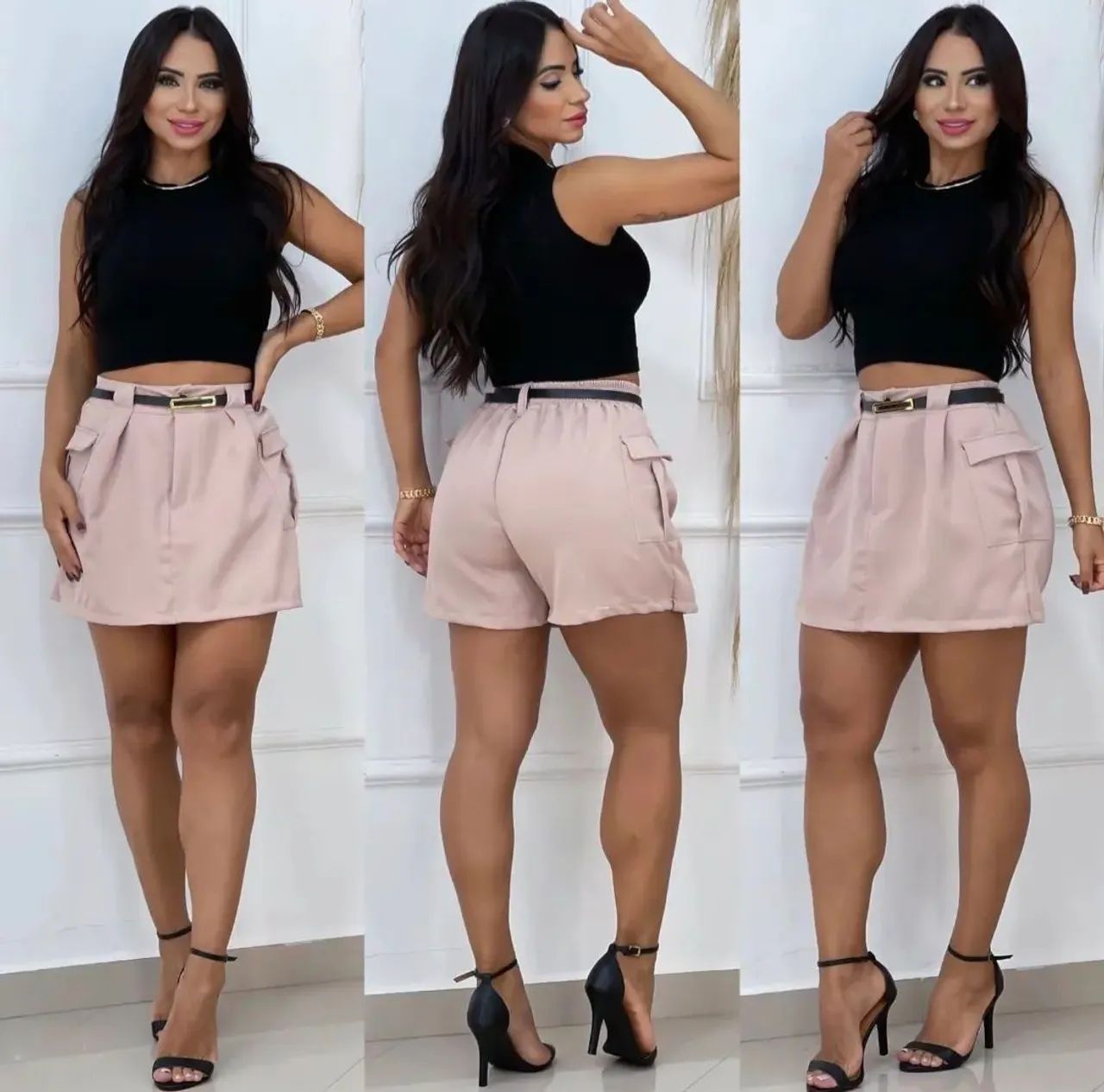 Short Saia alfaiataria 