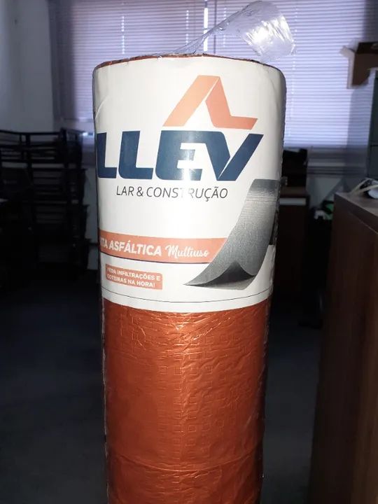  Manta Asfáltica Auto Adesiva 90cm x 10m Terracota Telha Laje Cerâmica - Foto 3