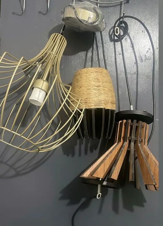 Luminárias para decoração, tanto para quartos, banheiros, e cozinha 