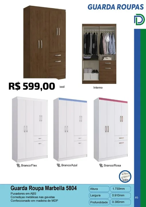 Guarda Roupa Marbella 5804