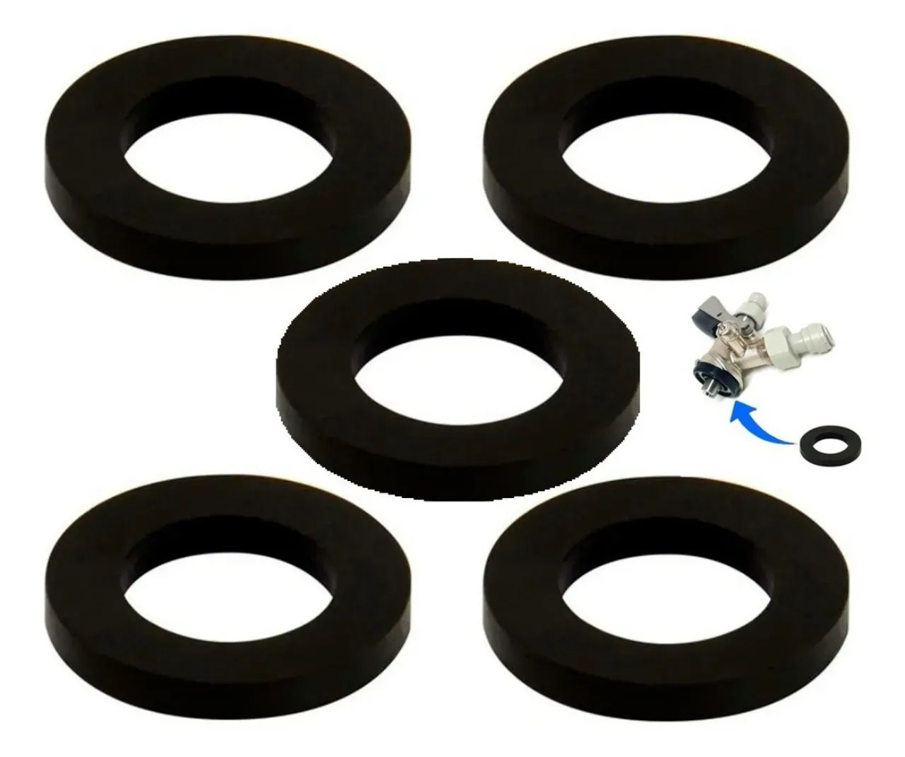 Kit 5 orings gaxeta para extratora de chopp NOVO