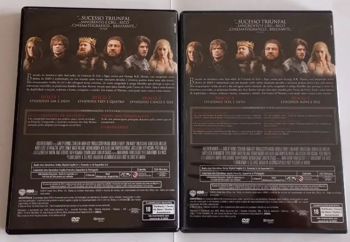 Box DVDs Game Of Thrones 1ª Temp. 2ª Temp. Lacrada - Foto 6