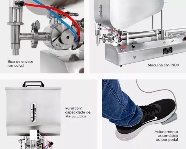Envasadora De Produtos Pastosos Cetro 100-1000 Ml - Foto 3