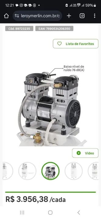 Compressor de Ar Odontológico / Novo - Foto 6