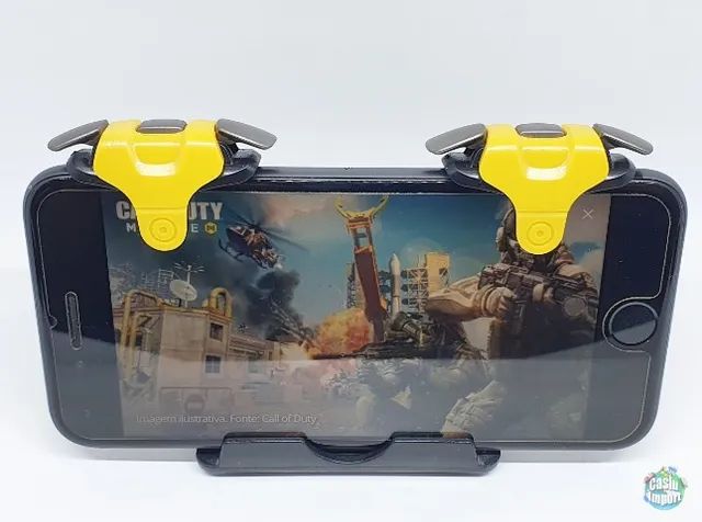 Gatilho L1 R1 duas posições para celular Pubg Free Fire COD - Foto 3