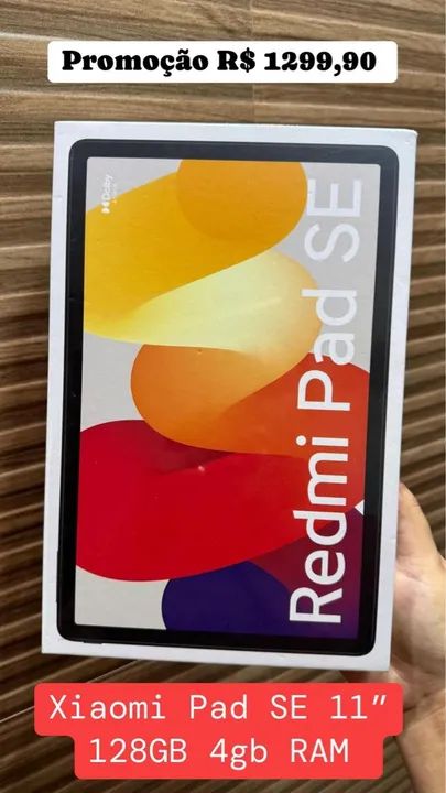 TABLET XIAOMI PAD SE 256GB 8GB RAM NOVO LACRADO