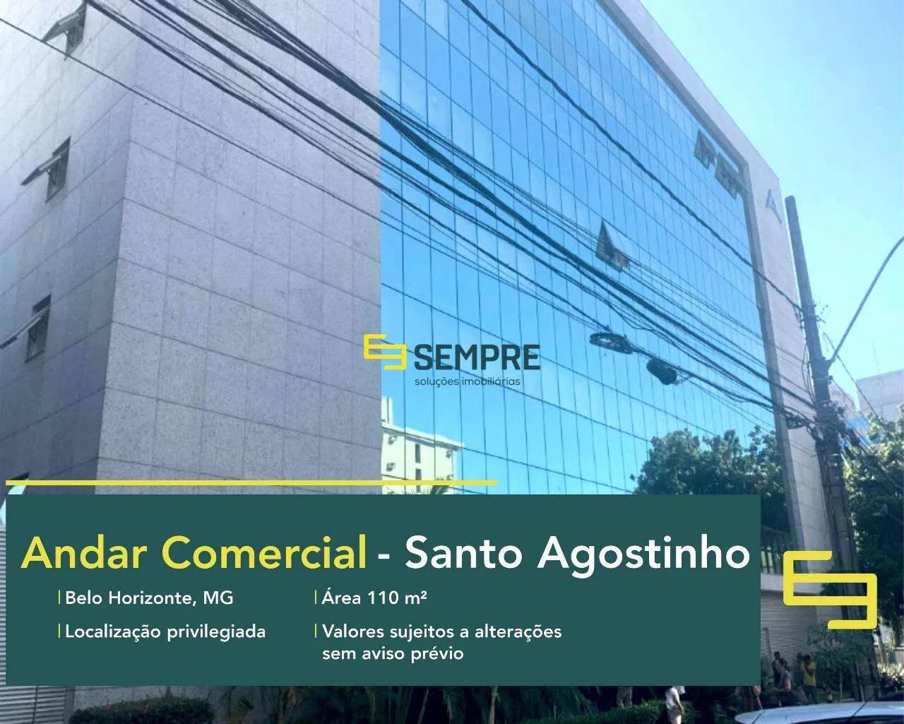 Sala comercial Duplex para alugar no Santo Agostinho em BH