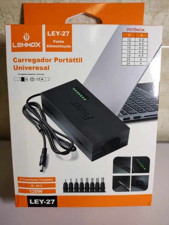 Carregador de Notebook Universal Portátil 