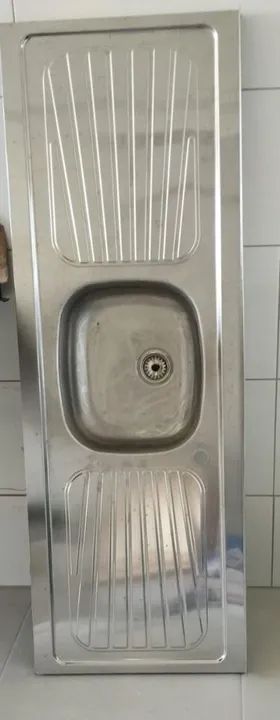 Pia de cozinha em aço inox Tramontina 
