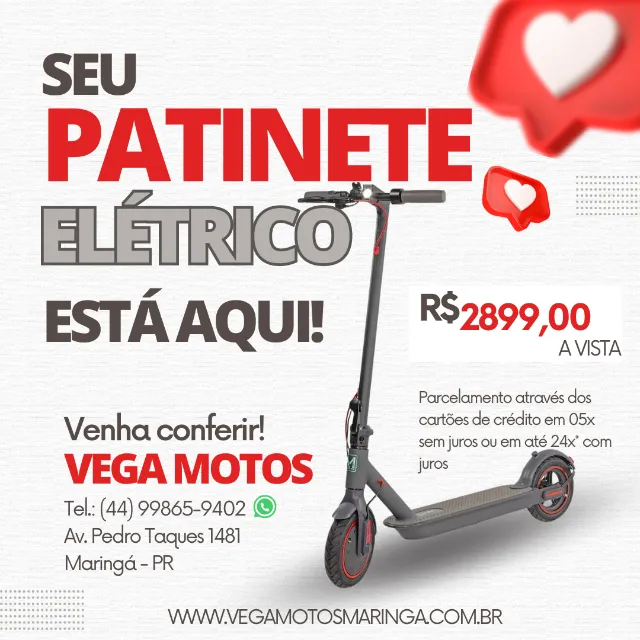 Patinete Elétrico A8 350W 36V