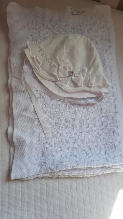 Manta bebê batizado