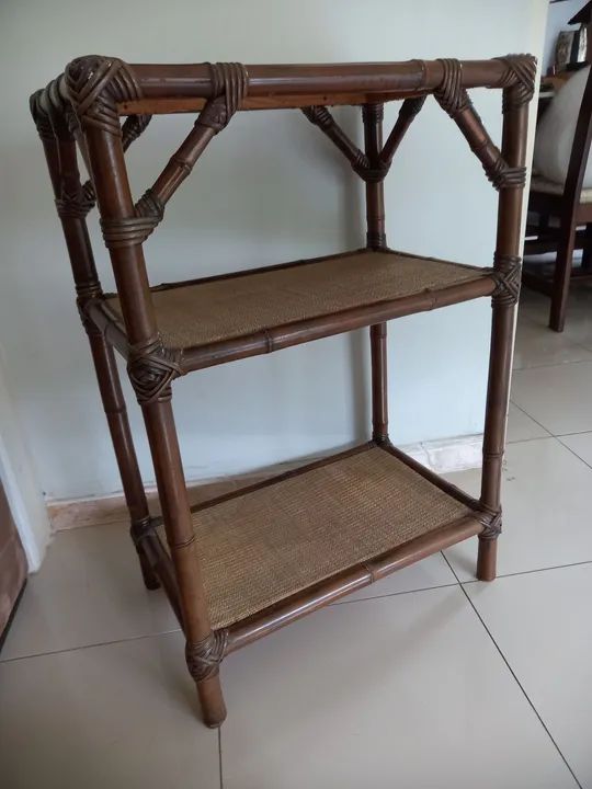 Estante de Bambu 3 Prateleiras - Foto 3