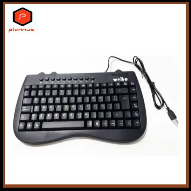 Mini Teclado Multimídia WB-770 USB Compacto ReduzidoWeibo (z466)  - Foto 4