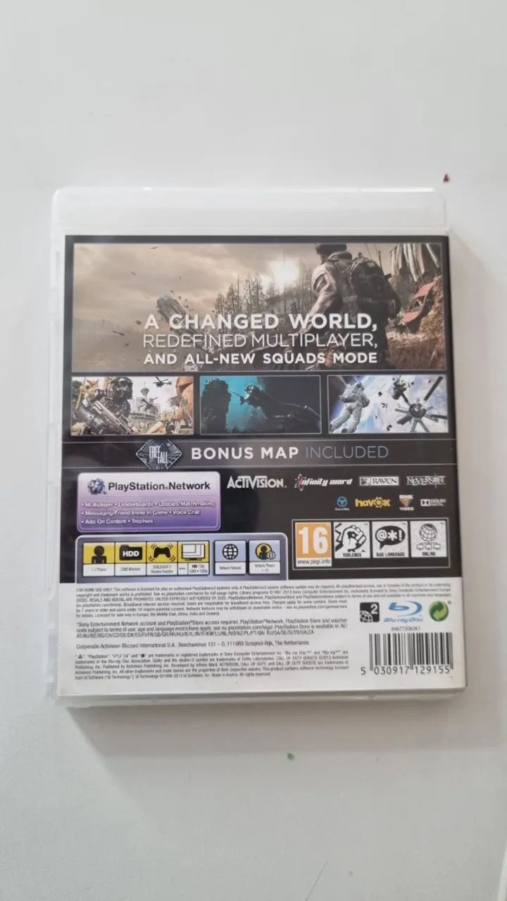 Jogo Call of Duty Ghosts Limited Edition PS3 Midia Física Original Impecável Usado - Foto 2