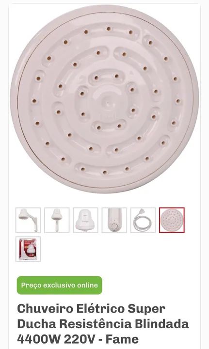 Chuveiro elétrico blindado 220v  - Foto 2