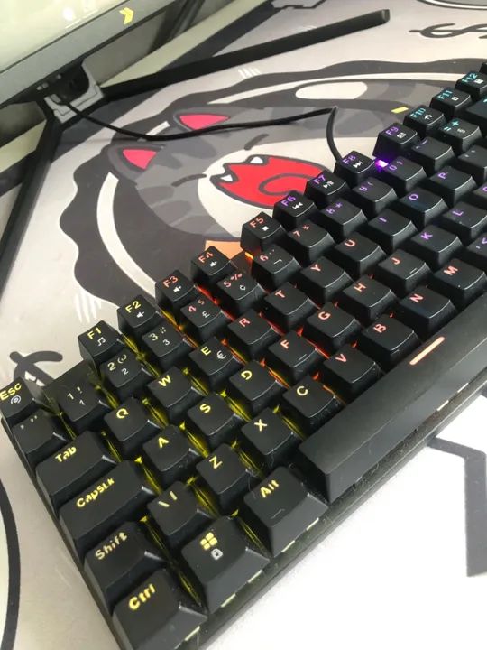 Teclado Gamer RGB Mecânico - Novo! - Foto 2