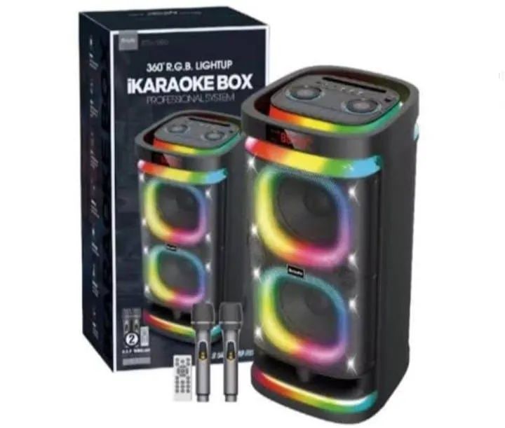 Mega caixa de som potente amplificada 2 microfone sem fio Bluetooth 700w
