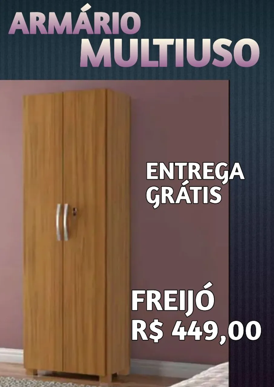 Armário Multiuso Freijó - Novo embalado - Entrega no mesmo dia