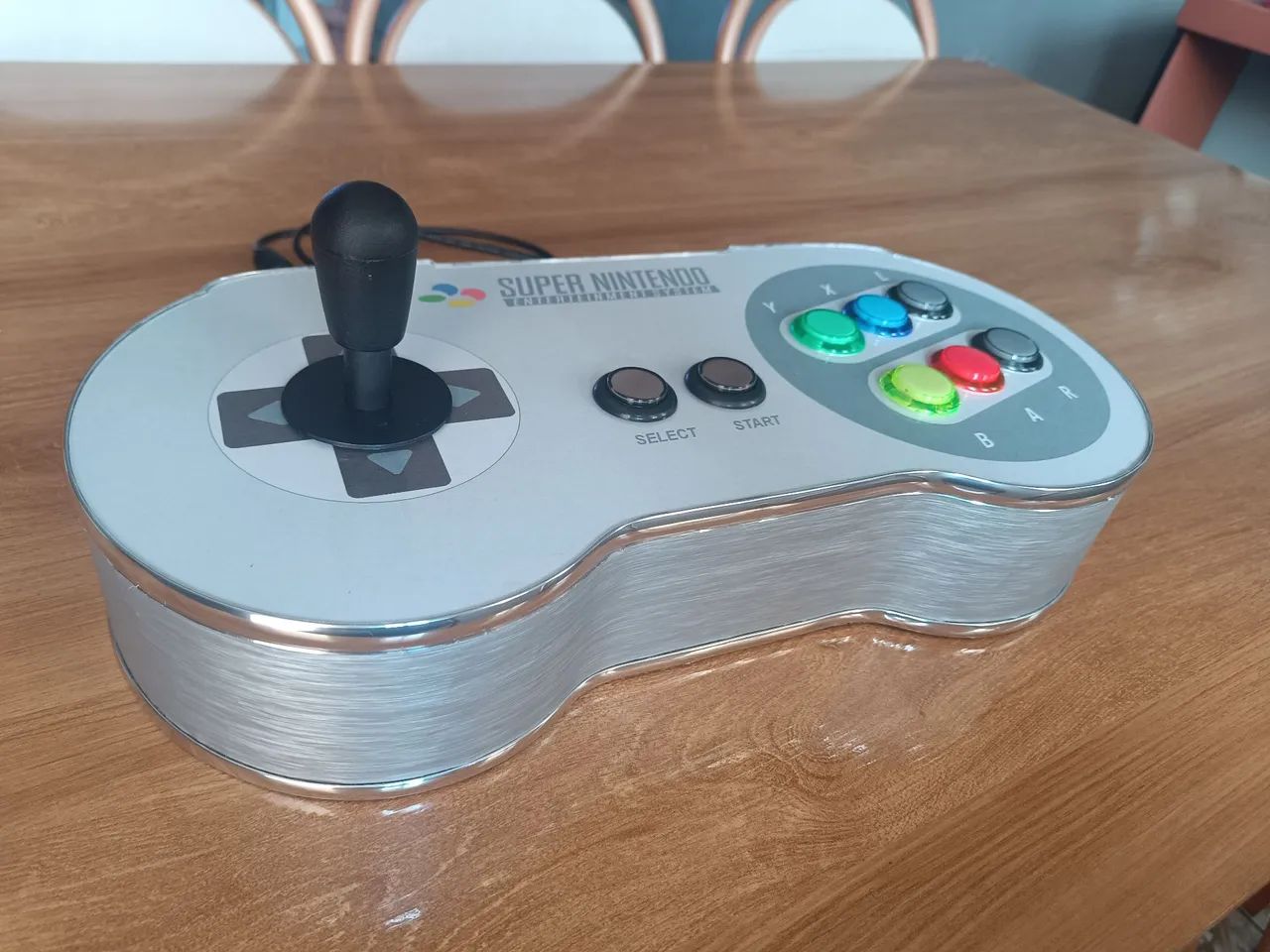 Controle Arcade super Nintendo com placa óptica+zero delay  - Foto 3