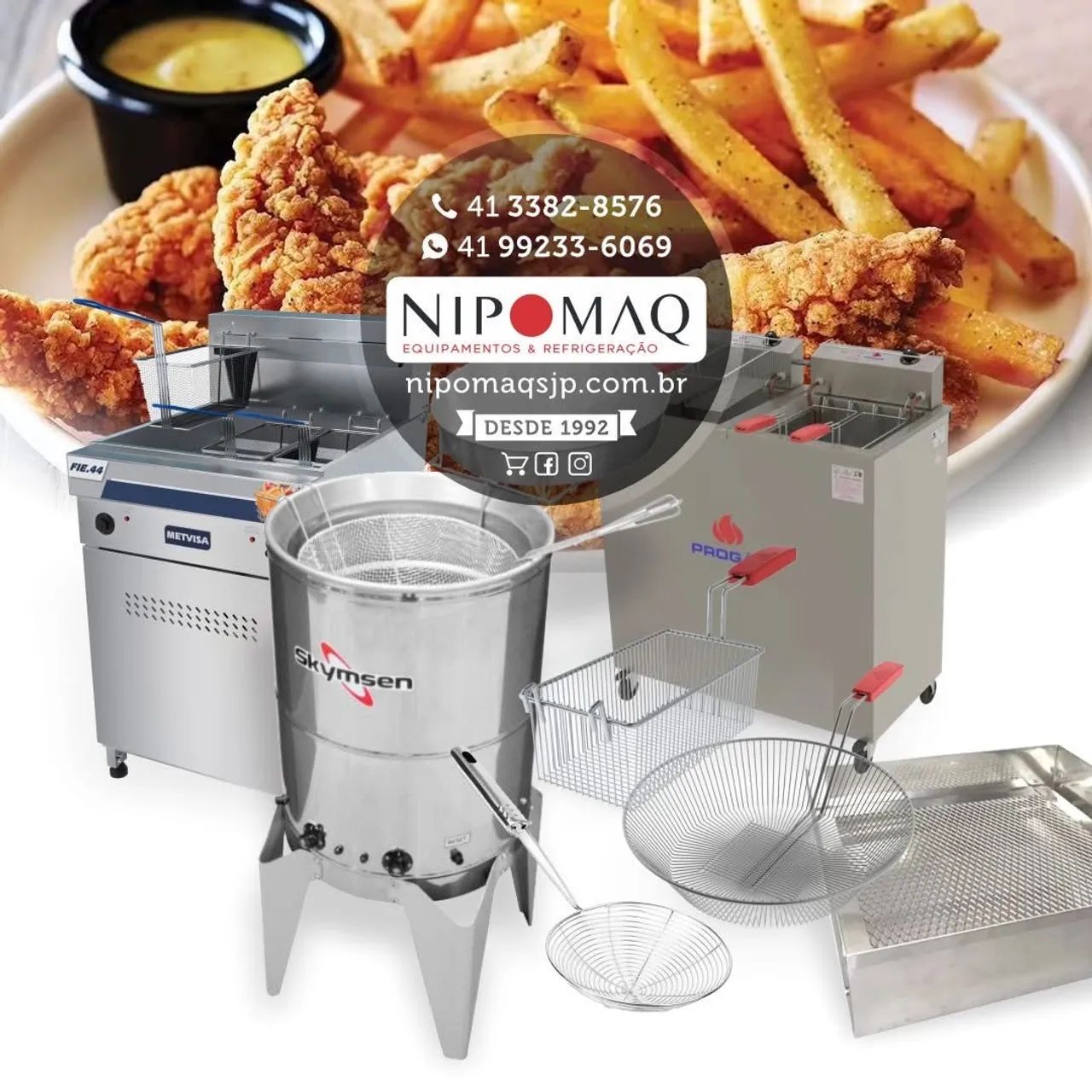 FIE-44 TRIF FRITADEIRA INDUSTRIAL ELÉTRICA 44L - METVISA - Foto 6