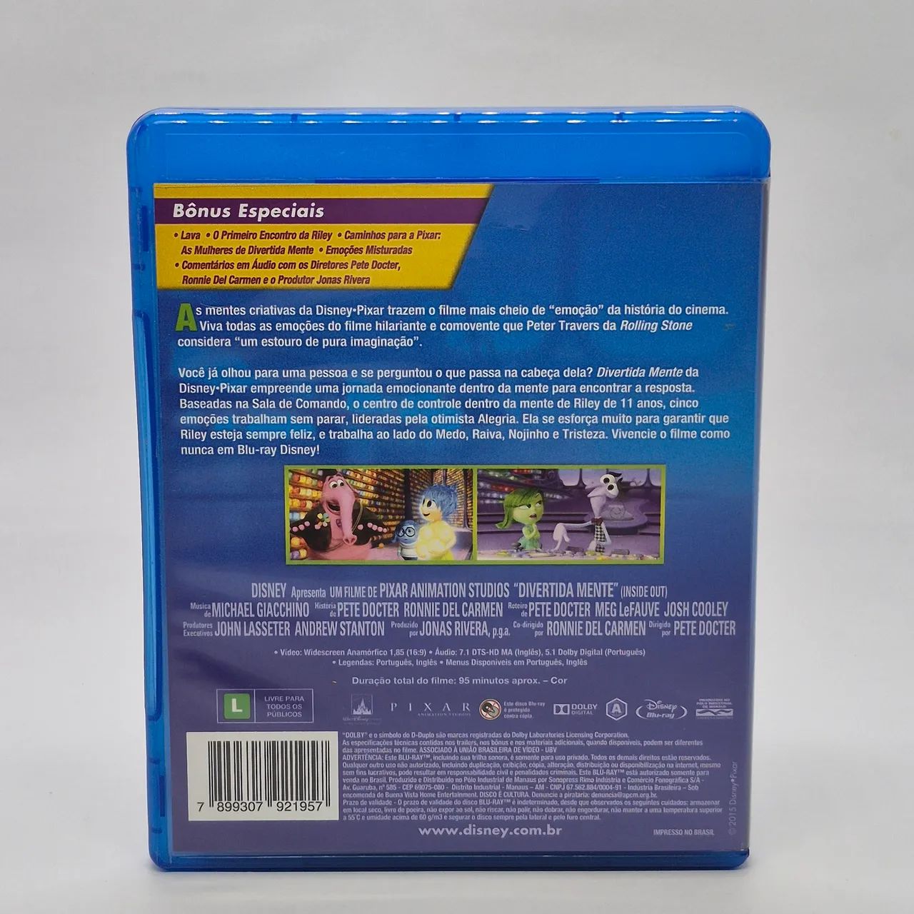 Blu-ray - Disney Pixar - Divertidamente  - Foto 2
