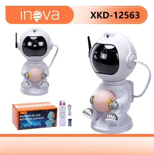 MINI PROJETOR ASTRONALTA DE NEBULAOSA COM ESTRELAS INOVA XKD-12563