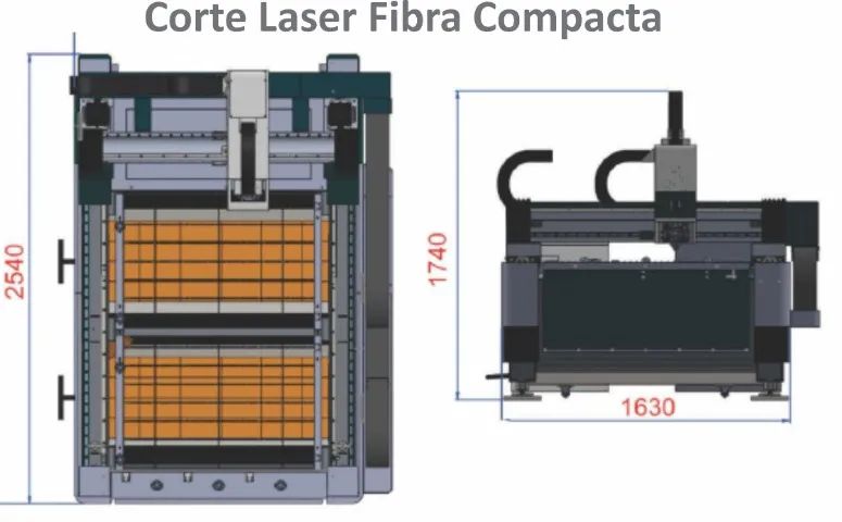 Corte laser fibra NOVA compacta 1500W - Foto 5