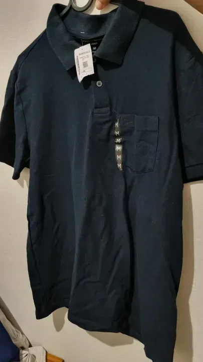 Camiseta Polo Verde e Azul- Tamanho M