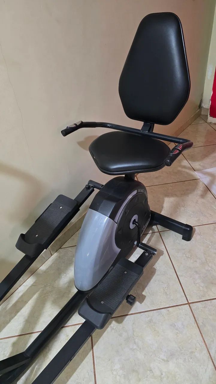Bicicleta ergometrica + eliptico com ajuste de intensidade e cronômetro (novissimo) - Foto 2
