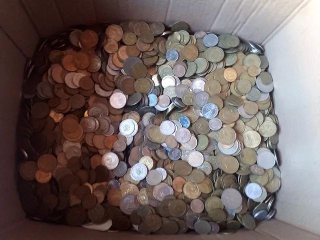 1kg moedas antigas uruguaia - Foto 2