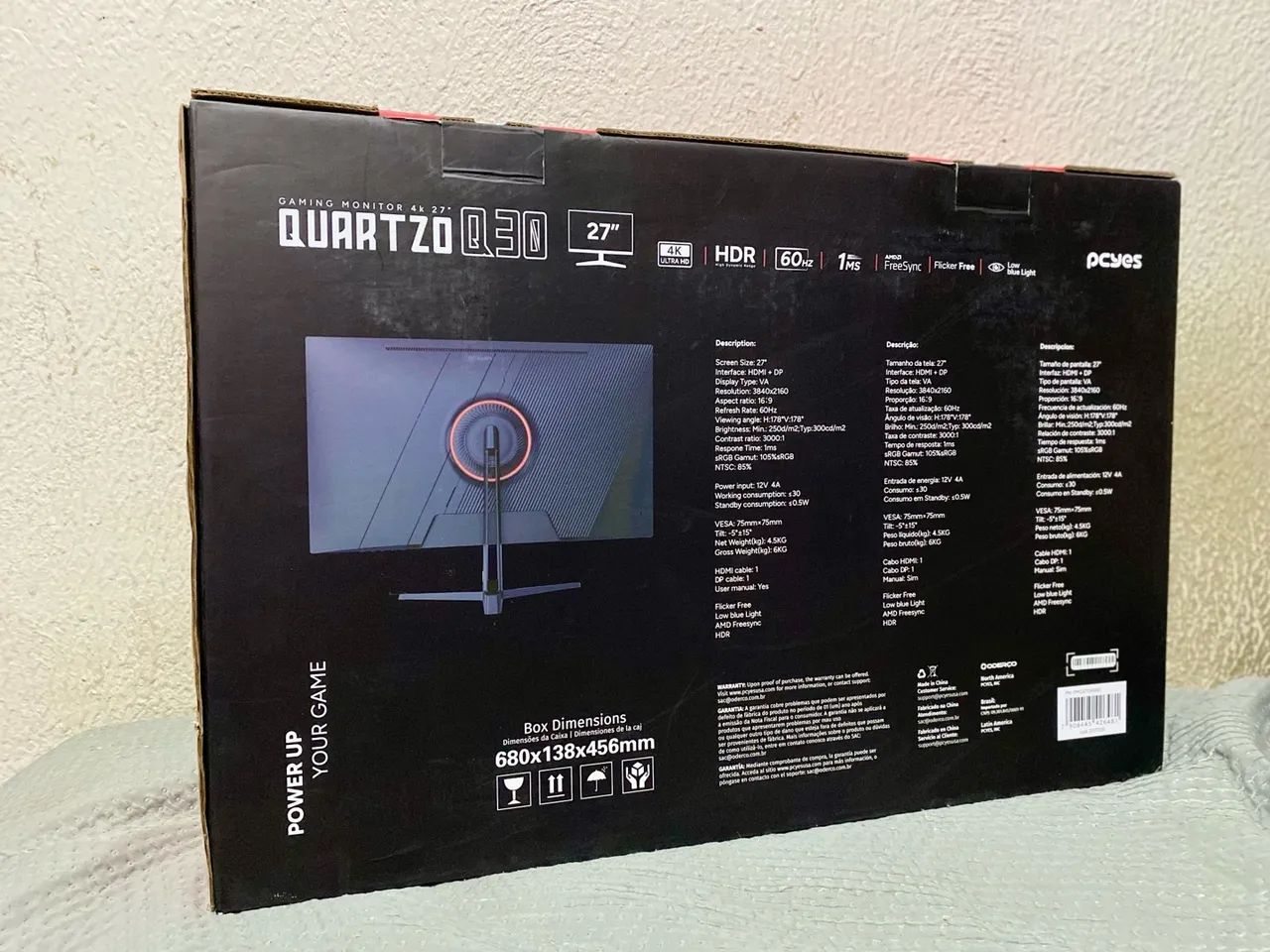 Monitor Gamer 4K PCYES Quartzo Q30 - 27 - Foto 4