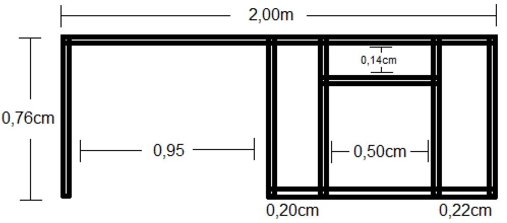 Mesa para sala ou escritório - Foto 5
