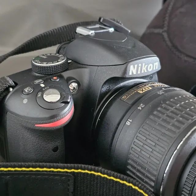 Apenas 3052 cliques! Câmera DSLR Nikon D3200 + bateria, Carregador, Kit limpeza, bag, cabo - Foto 6