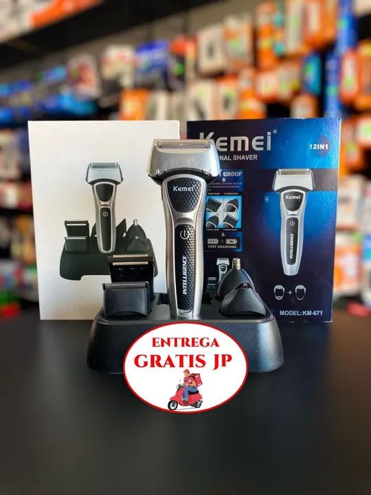 MÁQUINA DE CORTAR CABELO PROFISSIONAL KEMEI KM-671