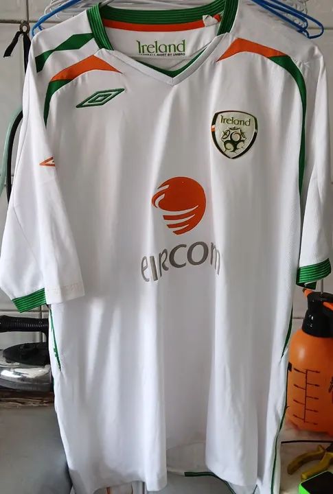 CAMISA SELECAO IRLANDA UMBRO 2007 2008 BRANCA NOVA FRETE GRATIS