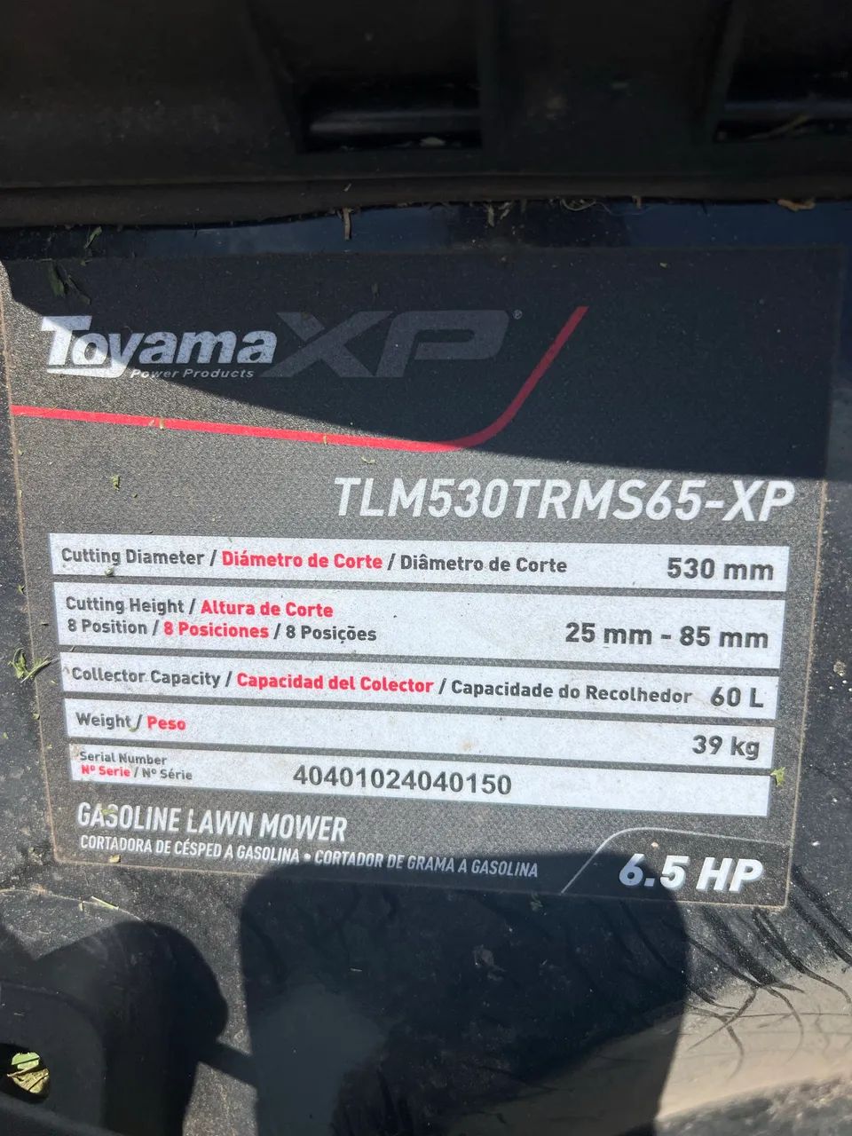 Cortador de grama toyama a gasolina com tração nas rodas - Foto 2