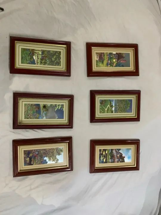 Lindos quadros com paisagens e pessoas italianos - Decoração vintage - Foto 4