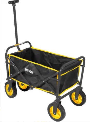 Carrinho Para Carga Dobrável 60kg Vonder Amarelo E Preto