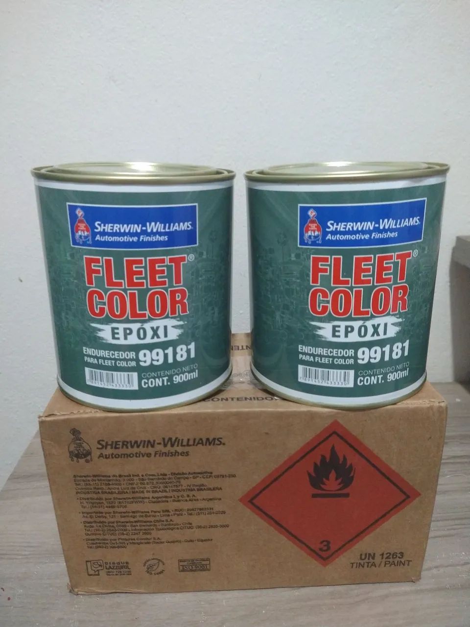  Tenho 2 latas 900 ml Catalisador epóxi sherwin-williams automotive finishesi  Valor:R$70