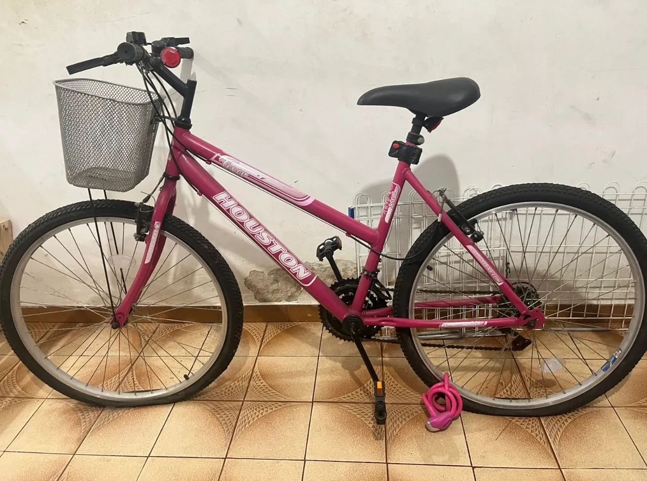 Bicicleta Houston Foxer aro 24 Rosa  - Foto 3