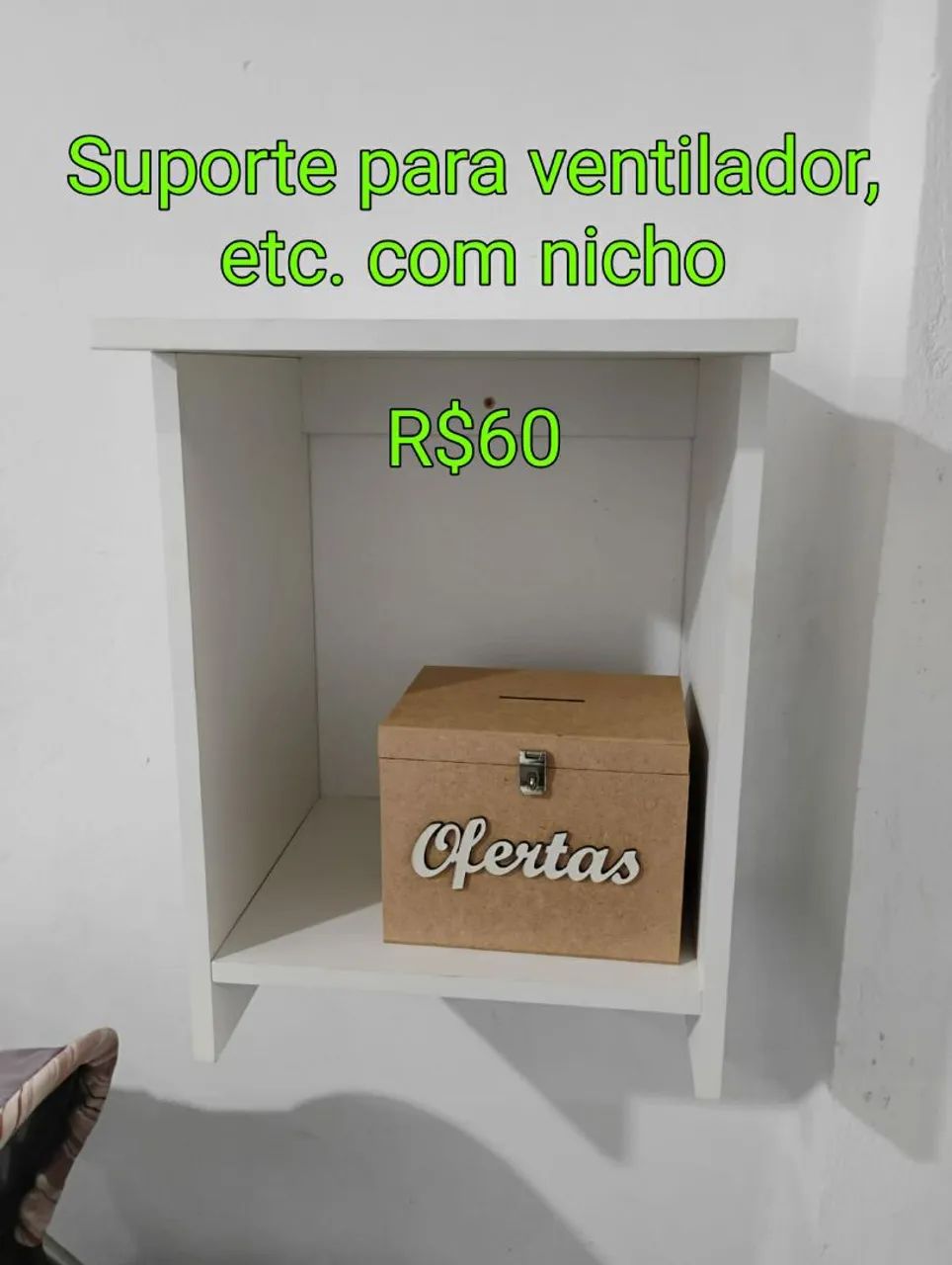 Suporte de apoio com nicho