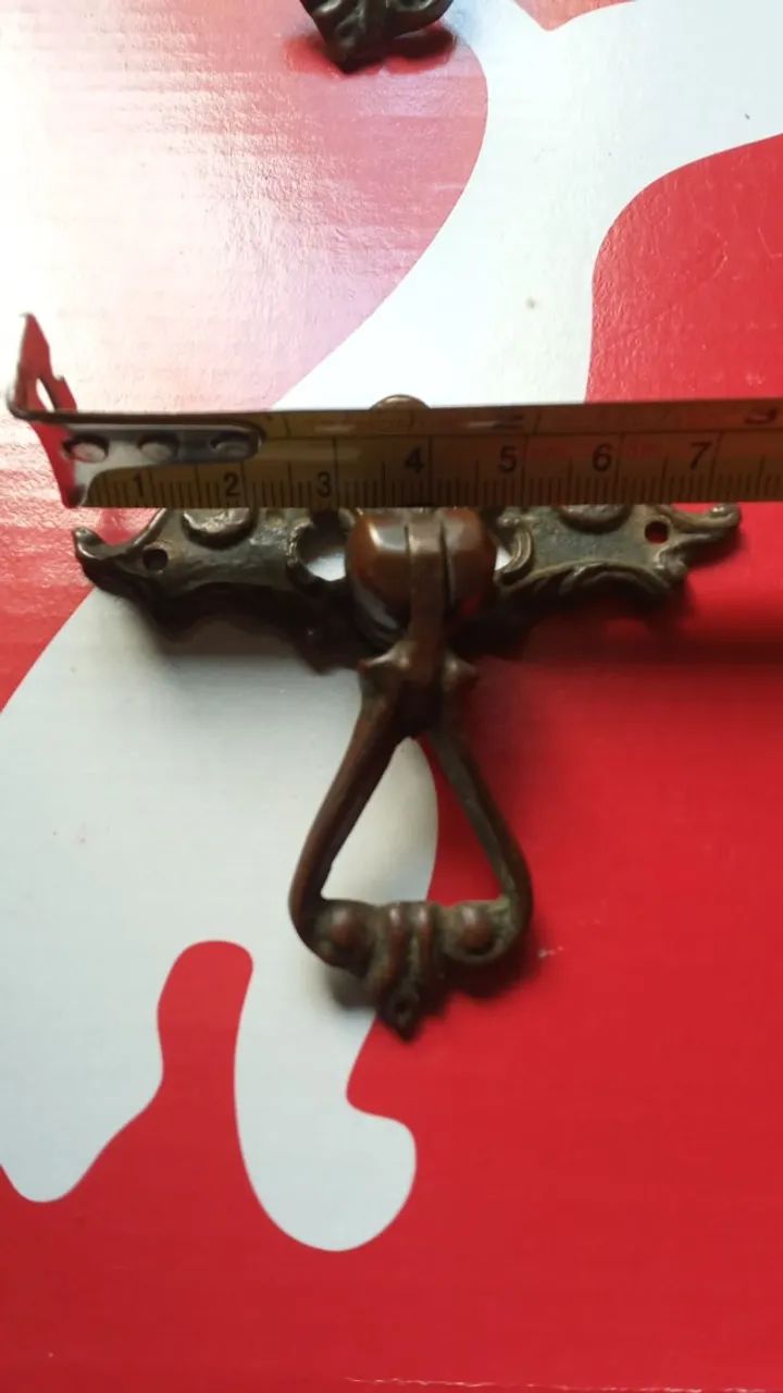 07 Puxadores antigos de latão. - Foto 2