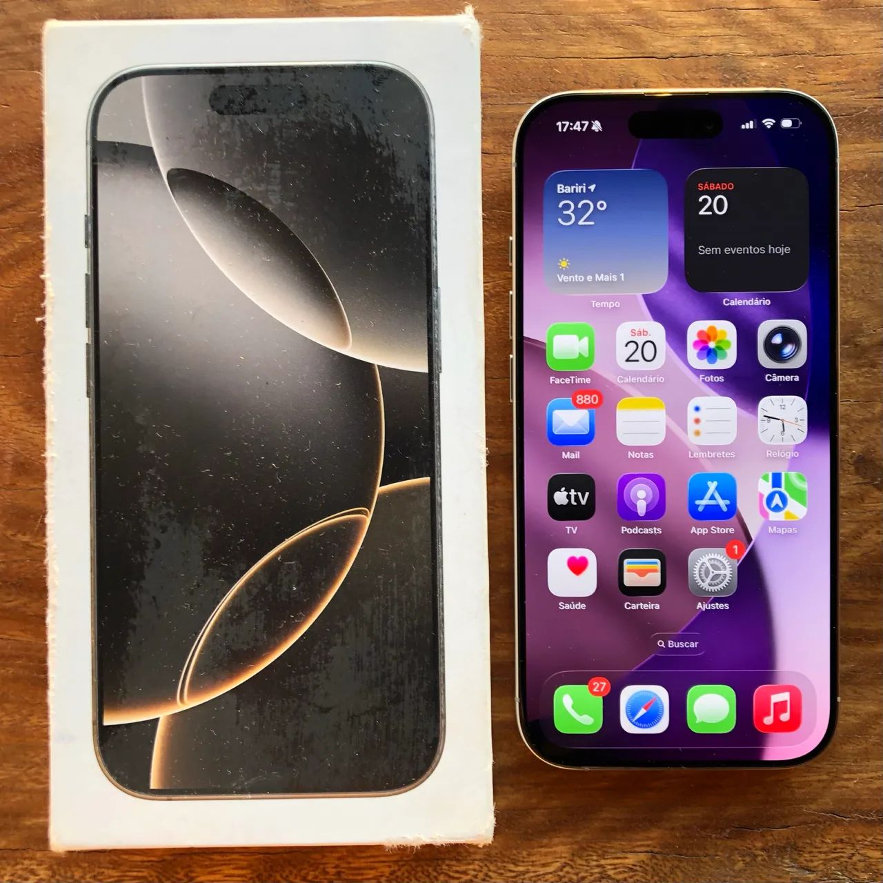 IPHONE 16 PRO 128GB NATURAL TITANIUM ZERADO NA GARANTIA
