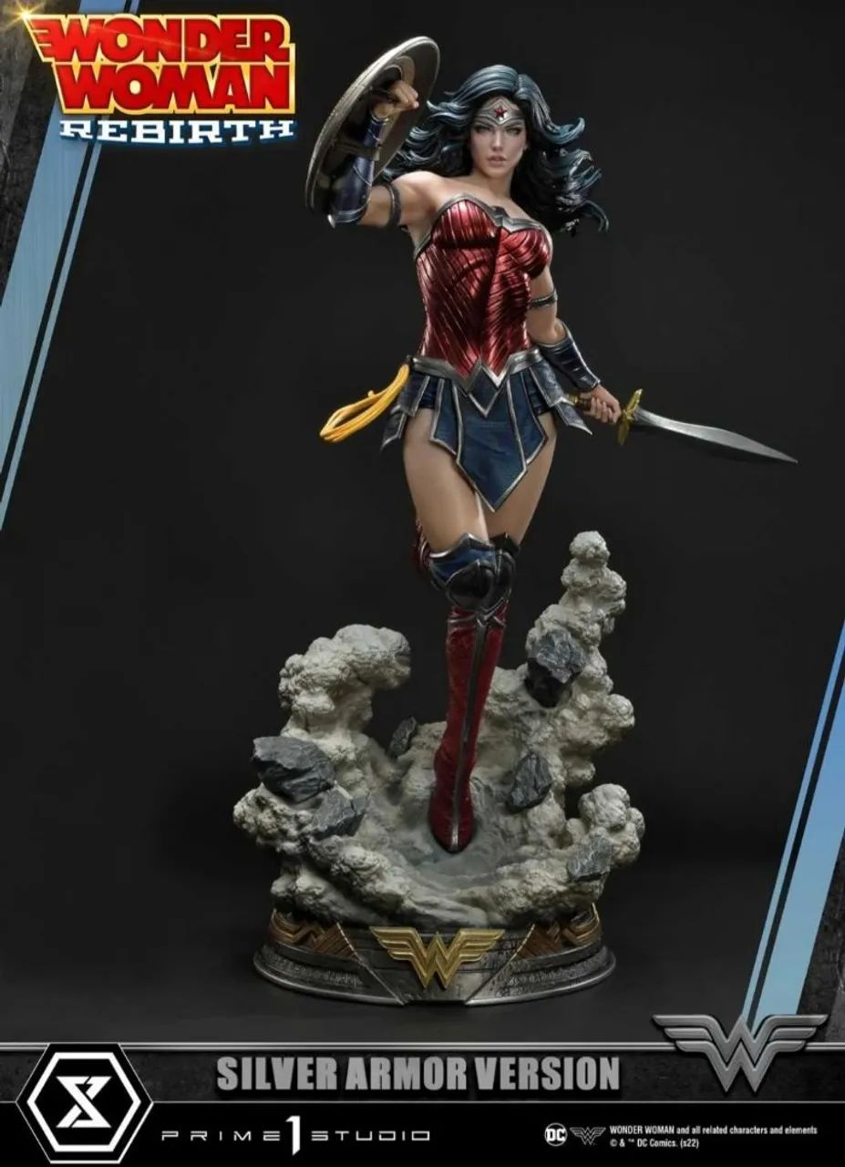 Wonder Woman Rebirth Silver Armor Prime 1 - Hobbies e coleções