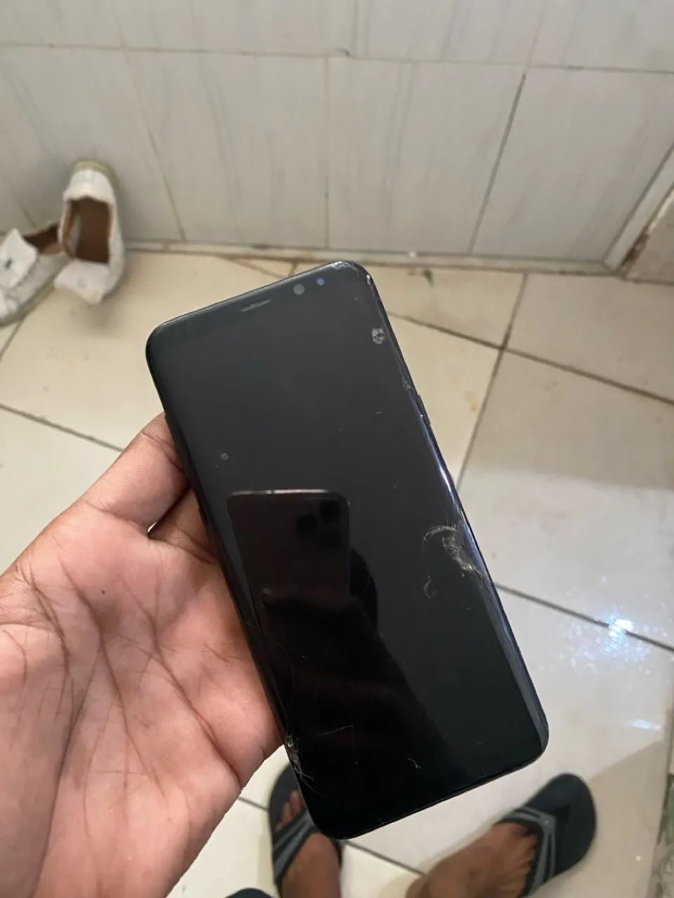Samsung s8 edge plus - display queimado  - Foto 2
