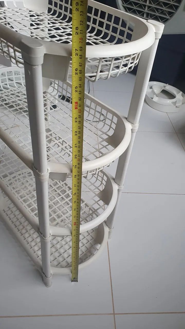 Cesto Organizador Duplo para Banheiro/Lavanderia - Foto 4