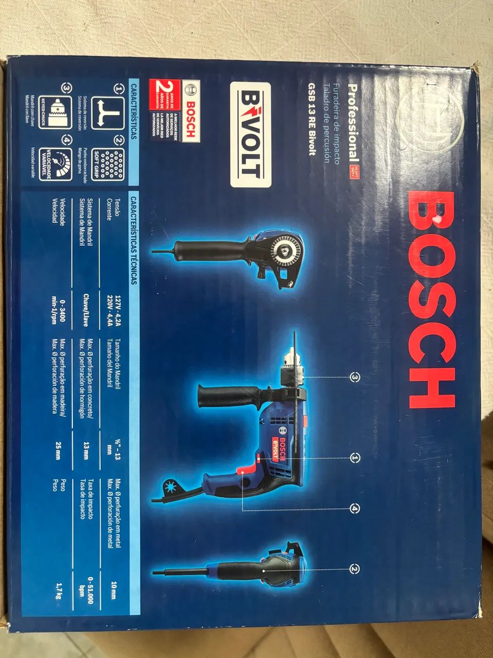 Furadeira profissional Bosh64301923026433122