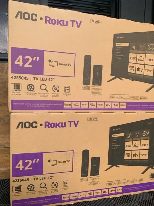 TV AOC Roku 42 polegadas Smart TV - Foto 2